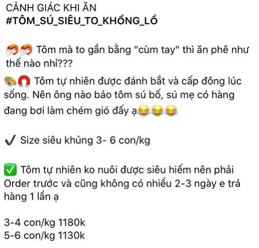 Tôm sú khổng lồ ngang cổ tay giá hơn triệu đồng/kg vẫn cháy hàng-1