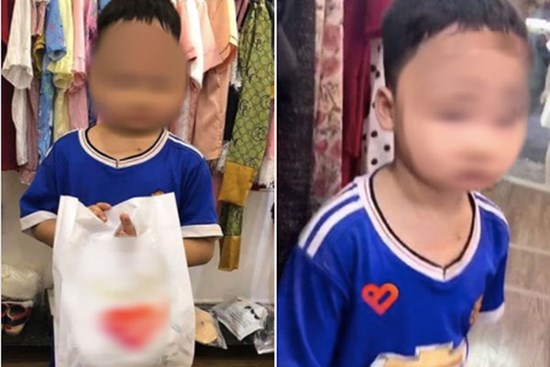 Vừa xách túi đồ ra khỏi shop quần áo, cậu bé bất ngờ bị bố vụt túi bụi, nhưng câu chuyện đằng sau mới khiến nhiều người xúc động