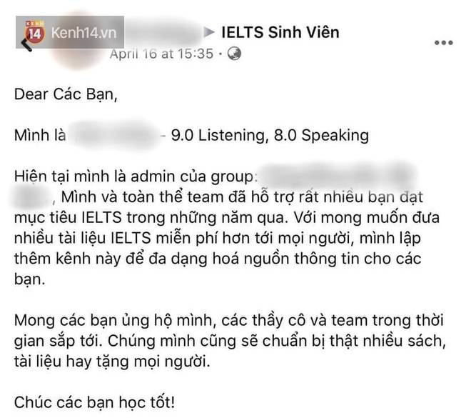 Nam giáo viên IELTS nổi tiếng, admin của 1 group lớn bị bóc phốt khai khống điểm lên tận 9.0-2
