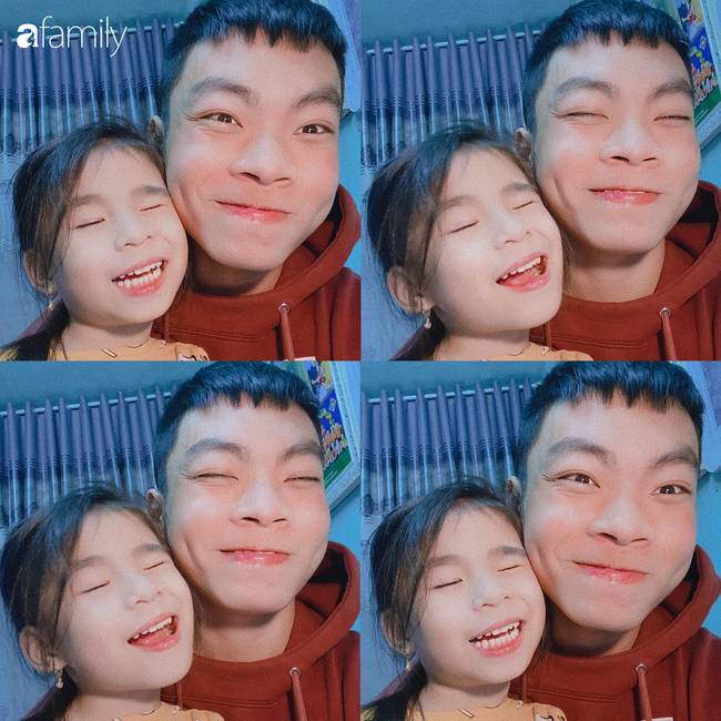 Cô bé biểu cảm vừa khóc vừa cười bất ngờ tái xuất, lại bị anh trai trêu cực hài: Đưa tay đây nào, thôi đi học em nhé-2