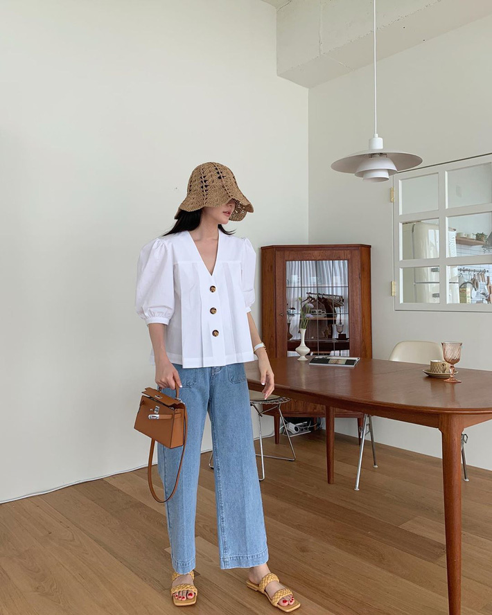 10 kiểu áo mix cùng quần ống rộng đẹp thần sầu, hè diện mát mẻ mà vẫn trendy nàng nào cũng nên copy-10