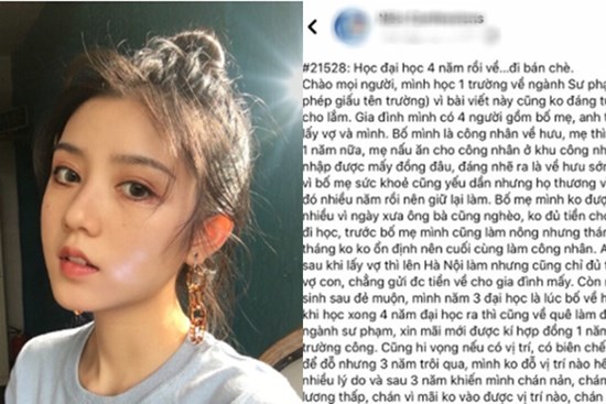 Tốt nghiệp trường Sư phạm, nữ sinh quyết định bán chè trong sự rèm pha của hàng xóm, nhưng cái kết ai cũng phải bất ngờ