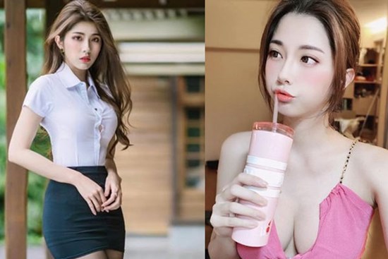Mặc đồng phục bung cả cúc vì ngực