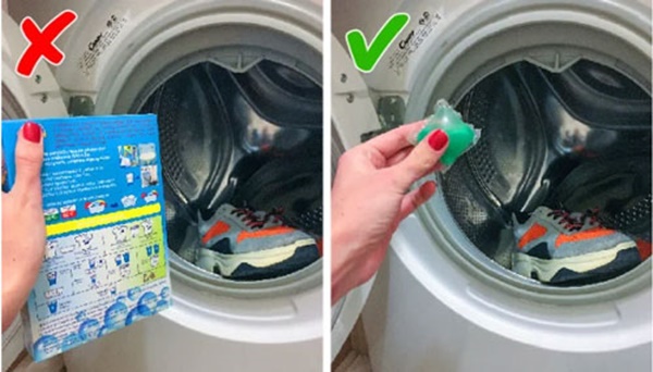 6 steps to wash shoes with washing machine easily without worry about damage, loss of form-2