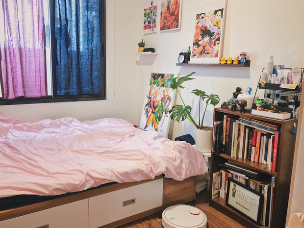 Chàng trai đầu tư 300 triệu decor nhà đi thuê, sở hữu 3000 cuốn sách truyện và vô số đồ đạc nhưng vẫn gọn gàng hết nấc-11