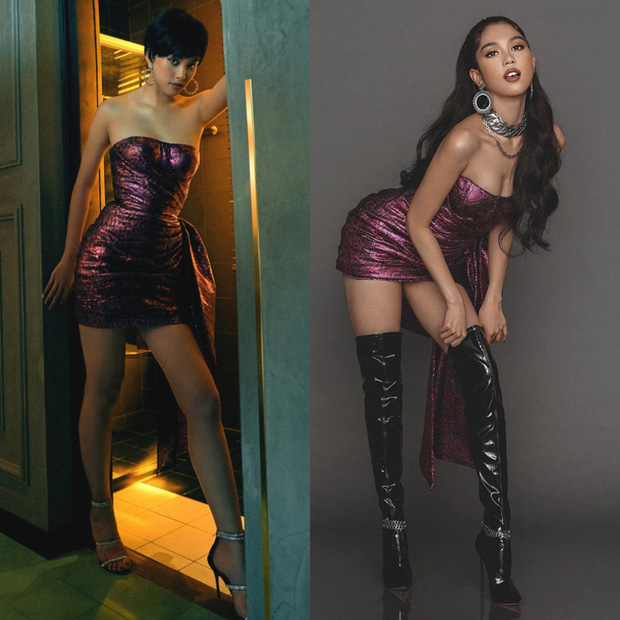 Diện lại đầm xẻ bạo liệt của Ngọc Trinh, Tiểu Vy vẫn sexy ngang ngửa, kiểu tóc lẫn makeup còn ấn tượng hơn đàn chị-7