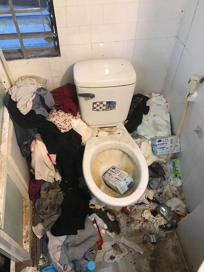 Nữ sinh Sài Gòn biến phòng trọ thành bãi rác kinh hoàng, toilet chất đống đồ thải: Chủ nhà tiết lộ điều bất thường-2