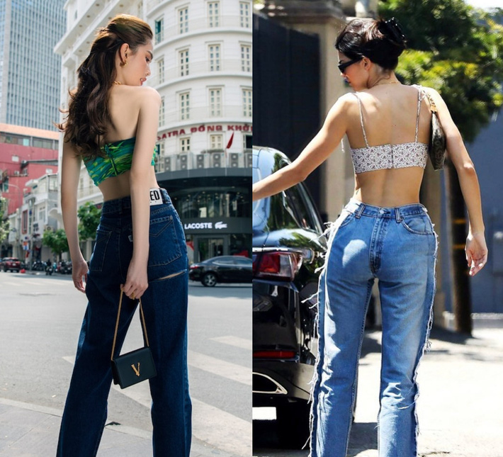 Có đến hơn 10 lần Ngọc Trinh diện crop top đọ dáng một 9 một 10 với Kendall Jenner-1