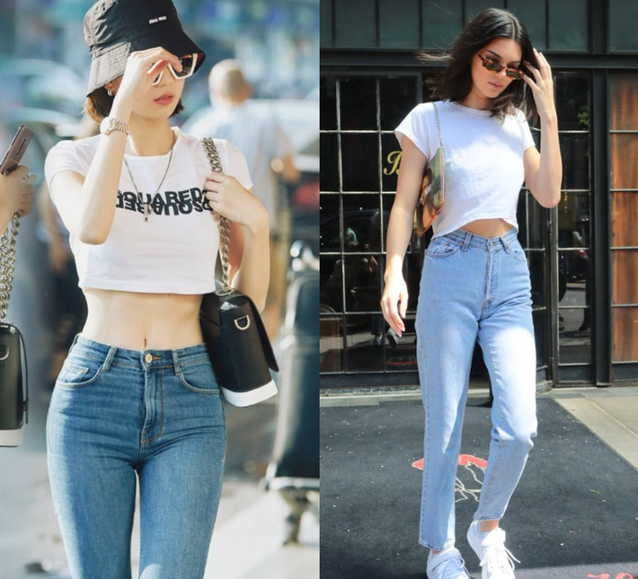 Có đến hơn 10 lần Ngọc Trinh diện crop top đọ dáng một 9 một 10 với Kendall Jenner-11