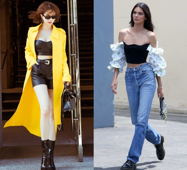 Có đến hơn 10 lần Ngọc Trinh diện crop top đọ dáng một 9 một 10 với Kendall Jenner-6