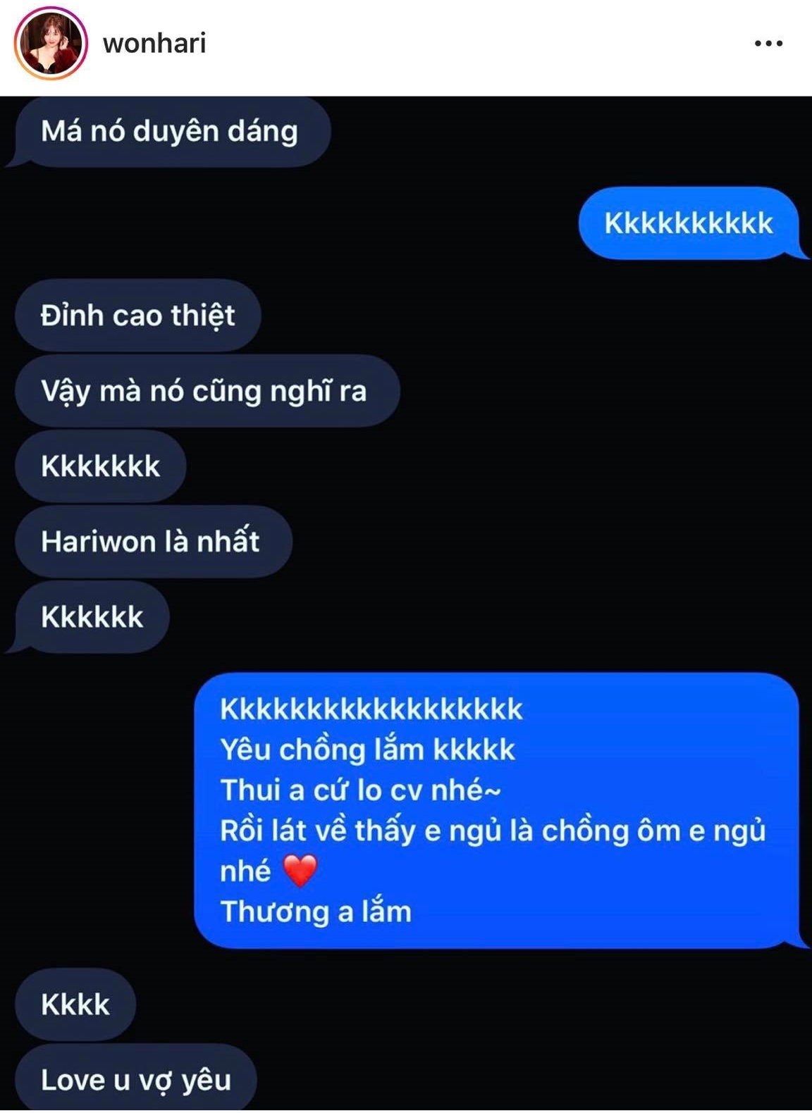 Hari Won lại tung tin nhắn với Trấn Thành, đọc từng câu chữ mà thấy ngọt hơn đường-2