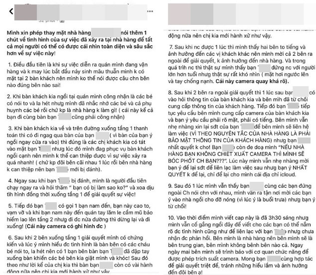 Hà Nội: Vụ nhóm bạn trẻ đi ăn phản ứng đập bàn vì tiếng trẻ con la hét quá lớn, liền bị phụ huynh tát không thương tiếc giữa nhà hàng gây tranh cãi khắp mạng xã hội-2