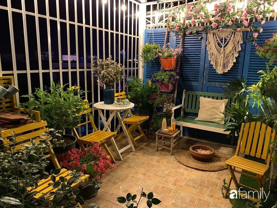 Ghen tị với góc chill rộng thoáng 40m² trên sân thượng tràn ngập hồng ngoại của mẹ đảm tại Nha Trang-2