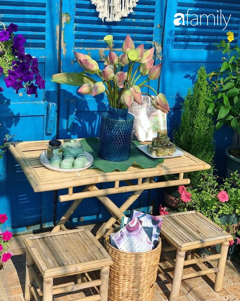 Ghen tị với góc chill rộng thoáng 40m² trên sân thượng tràn ngập hồng ngoại của mẹ đảm tại Nha Trang-11