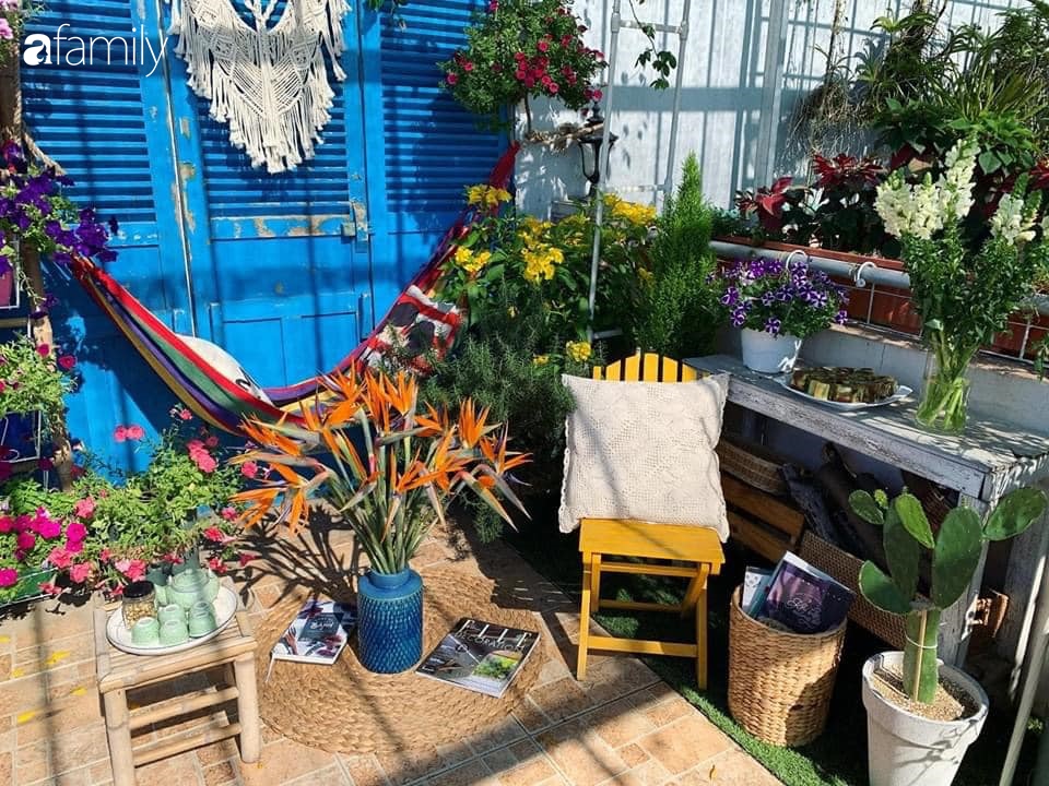 Ghen tị với góc chill rộng thoáng 40m² trên sân thượng tràn ngập hồng ngoại của mẹ đảm tại Nha Trang-13