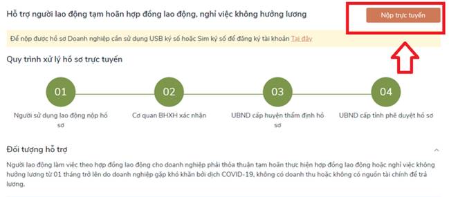 Hướng dẫn bấm nút nhận tiền hỗ trợ cho người lao động phải nghỉ việc vì dịch Covid-19-7