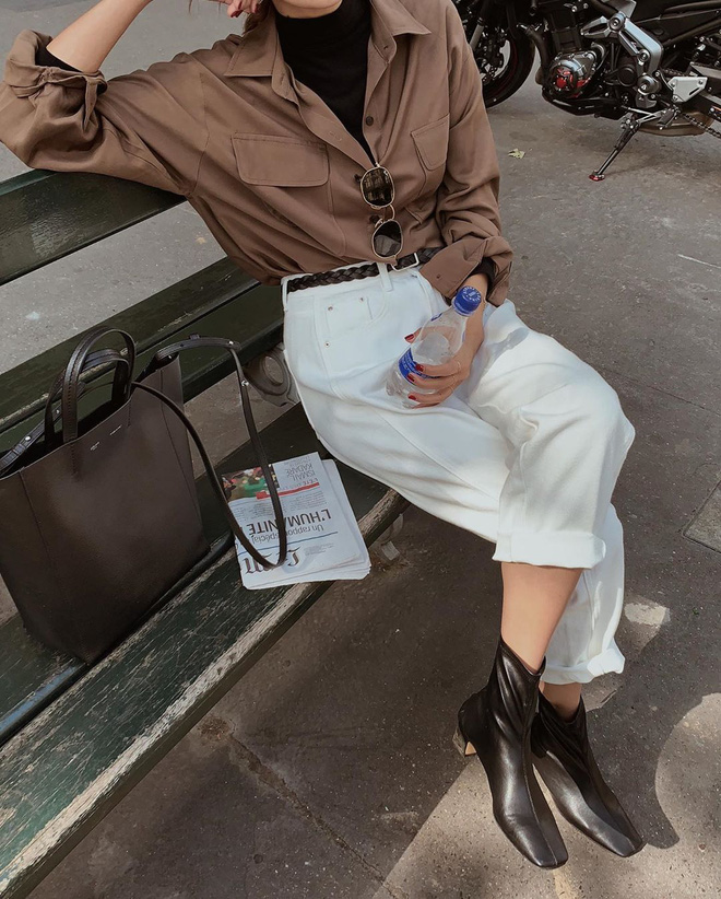 Diện jeans trắng không những mát mắt mà còn thời thượng hết cỡ nếu bạn học 4 chiêu mix đồ hay ho từ gái Hàn-13