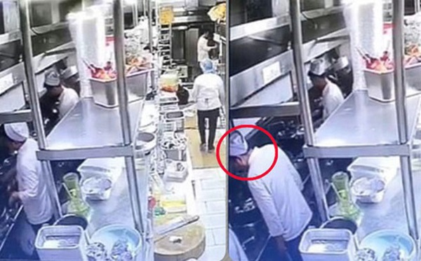 Đầu bếp nhổ nước bọt vào món ăn cho khách gây phẫn nộ, nhà hàng Trung Quốc bị phạt nặng-1
