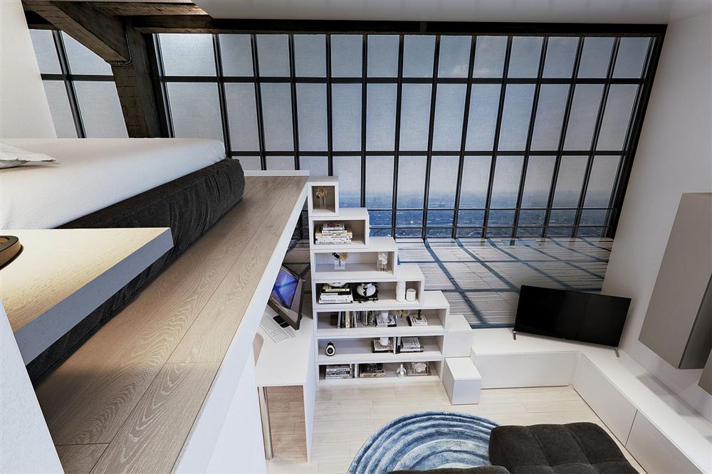 Chỉ vỏn vẹn 29m² nhưng căn hộ dưới đây vẫn gây thương nhớ với màu trắng tinh khôi cùng nội thất siêu tiết kiệm không gian-2