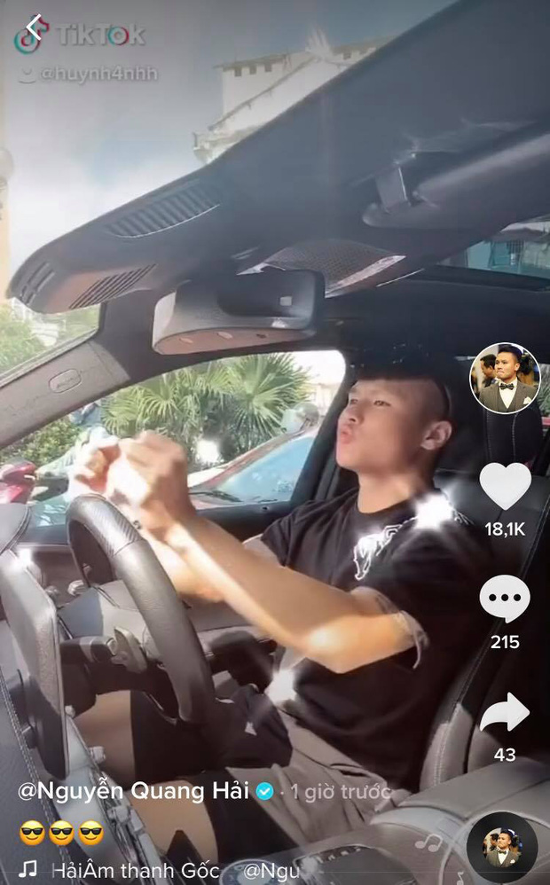 Quang Hải ngồi xế hộp quẩy cực ngầu, có động thái thể hiện tình cảm với bạn gái mới Huỳnh Anh-1