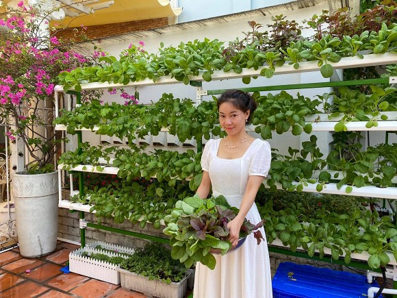 Khám phá vườn rau sạch của vợ chồng đạo diễn của các Hoa hậu Hoàng Nhật Nam-2