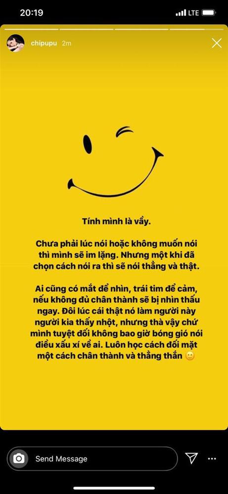 Chi Pu đăng tâm thư gửi ai kia, khẳng định nói thật chứ không bóng gió xấu xí: Tức nước vỡ bờ thật rồi!-1