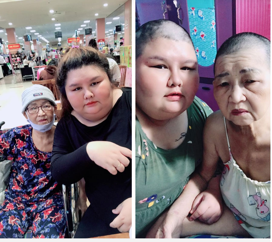 Bị body shaming vì cạo trọc đầu giống mẹ bị bệnh, cô gái 130kg lạc quan: Chỉ cầu mong mẹ đỡ bệnh là mãn nguyện rồi, còn mình chẳng sợ chê bai-1
