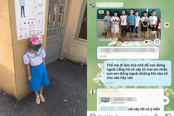 Học sinh lớp 1 đứng ở cổng trường giữa trưa nắng vì đi học sớm 15 phút: Hiệu trưởng nói cô giáo quá cứng nhắc-1