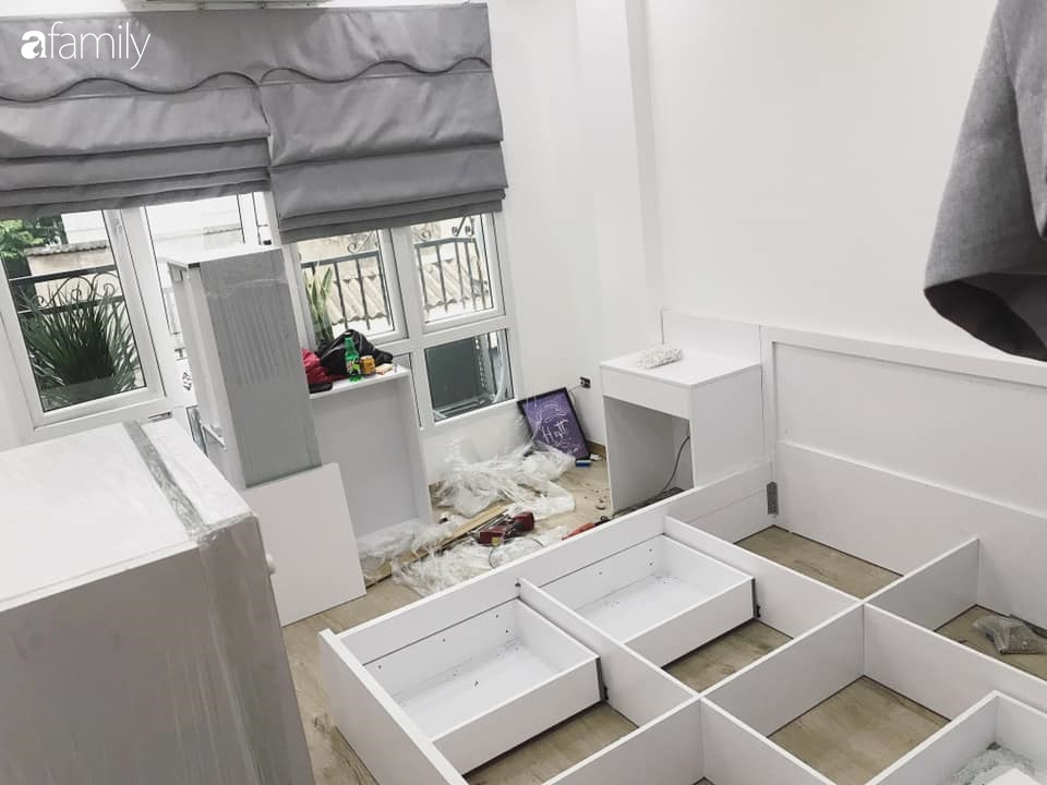 Vì chiều vợ, ông chồng tại Hà Nội tự tay cải tạo lại phòng ngủ 15m² với chi phí gần 20 triệu theo gam hồng nữ tính-5