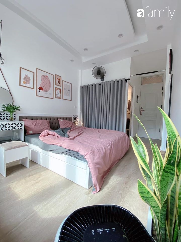 Vì chiều vợ, ông chồng tại Hà Nội tự tay cải tạo lại phòng ngủ 15m² với chi phí gần 20 triệu theo gam hồng nữ tính-10