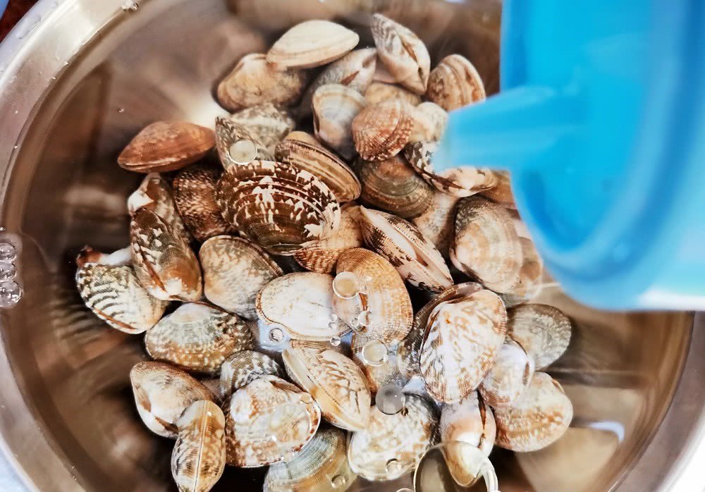 Ngoài muối, thêm vài giọt nguyên liệu này ngâm, ngao đảm bảo nhả sạch cát không còn một hạt-2