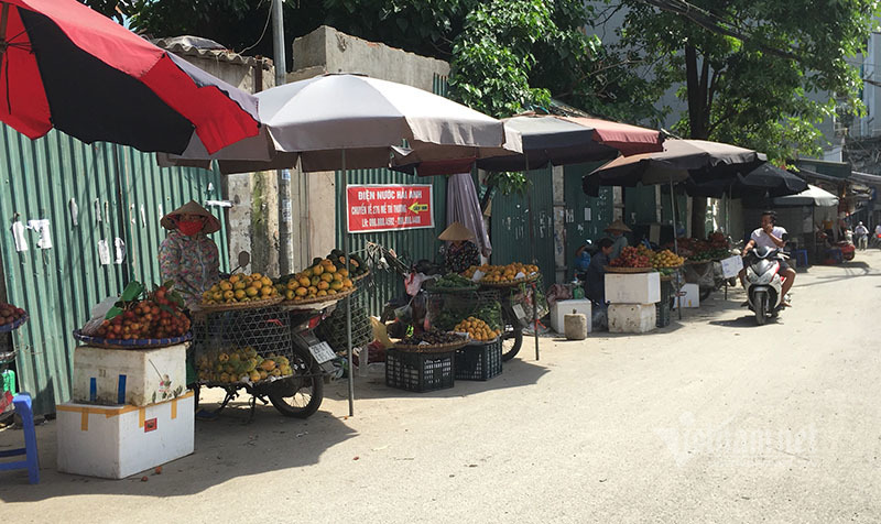 Nắng đổ lửa, chợ vắng tanh, hoa quả đắp chăn giữa trời 40 độ-6