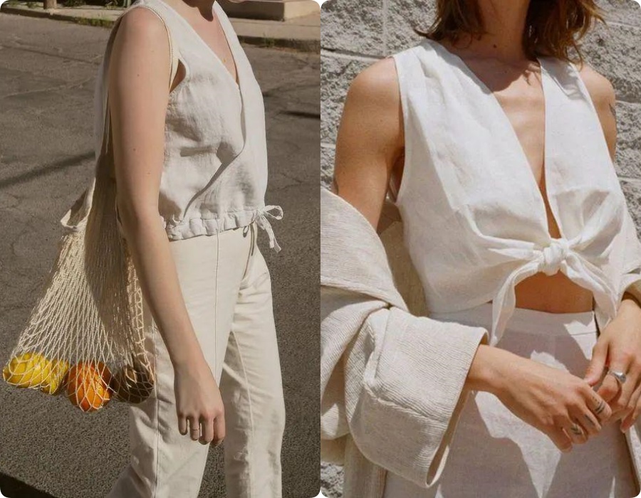 Ngoài váy lụa, phụ nữ Pháp còn mê mẩn váy áo thô đũi mộc mạc, dung dị mà phóng khoáng-11