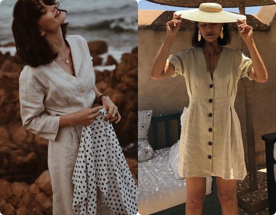 Ngoài váy lụa, phụ nữ Pháp còn mê mẩn váy áo thô đũi mộc mạc, dung dị mà phóng khoáng-3