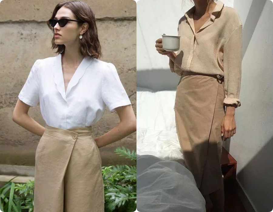 Ngoài váy lụa, phụ nữ Pháp còn mê mẩn váy áo thô đũi mộc mạc, dung dị mà phóng khoáng-9