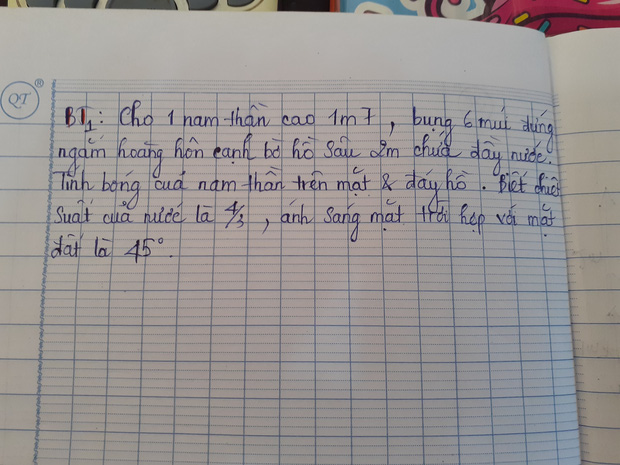 Đưa hình ảnh nam thần cao 1m7, bụng 6 múi vào đề Vật lý, giáo viên khiến tụi học trò sướng rơn-1