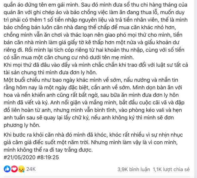 Kế hoạch cho ly hôn suốt 1 năm của người vợ cao tay: Khi bị phản bội, người phụ nữ yếu đuối sẽ tung đòn” khó lường-1