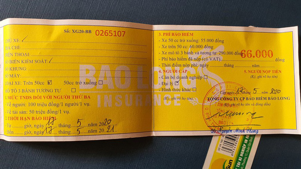 Để được hưởng bảo hiểm xe máy, phải chuẩn bị những giấy tờ gì?-2