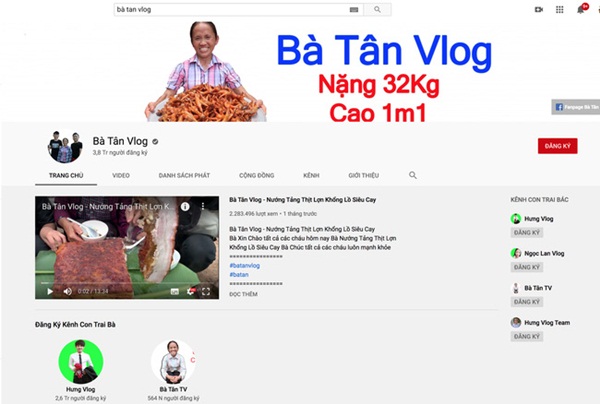 Bà Tân và Hưng Vlog từ một kênh nổi tiếng với những món siêu to khổng lồ ngày càng sa sút có khi thành nơi hứng gạch đá đủ để... xây nhà-1