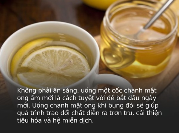 Uống 1 cốc chanh mật ong sau khi ngủ dậy rất tốt nhưng nên uống trước hay sau khi ăn sáng mới THỰC SỰ đại bổ?-1
