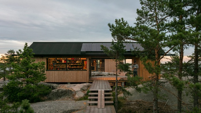 Ngắm nhà gỗ tuyệt đẹp nằm giữa đảo, bốn bề đều nghe tiếng sóng biển-2