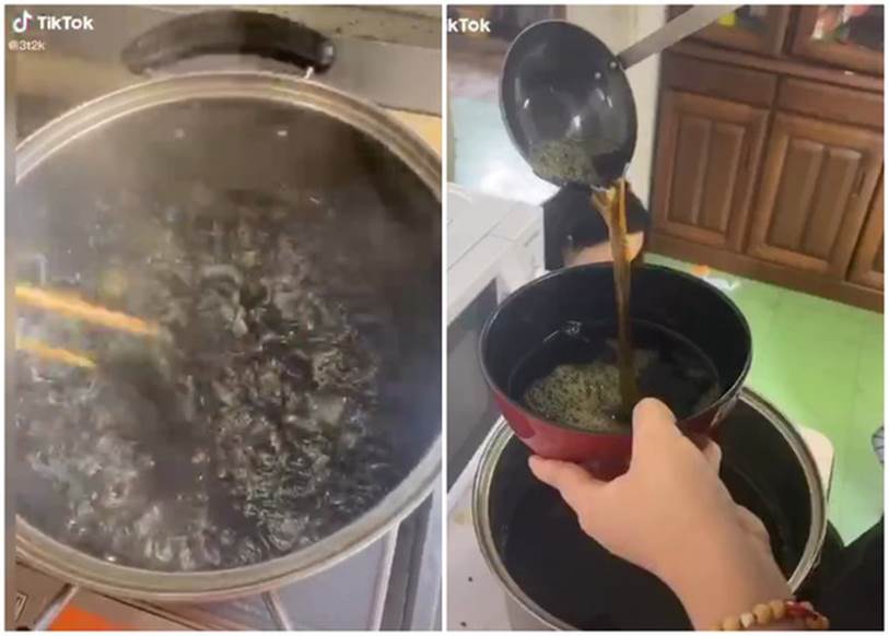 Đi đường ở Nhật tiện tay hái nắm lá, cô gái chế ngay được món bánh nức tiếng quê nhà khiến mọi người tới tấp hỏi công thức-3