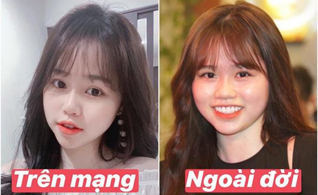 Bạn gái Quang Hải cũng không thoát khỏi cán cân ảnh trên mạng - ngoài đời: Bạn thích bên nào hơn?-1
