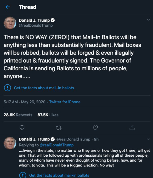 Ông Trump bị Twitter dằn mặt vì phát ngôn gây hiểu lầm-1