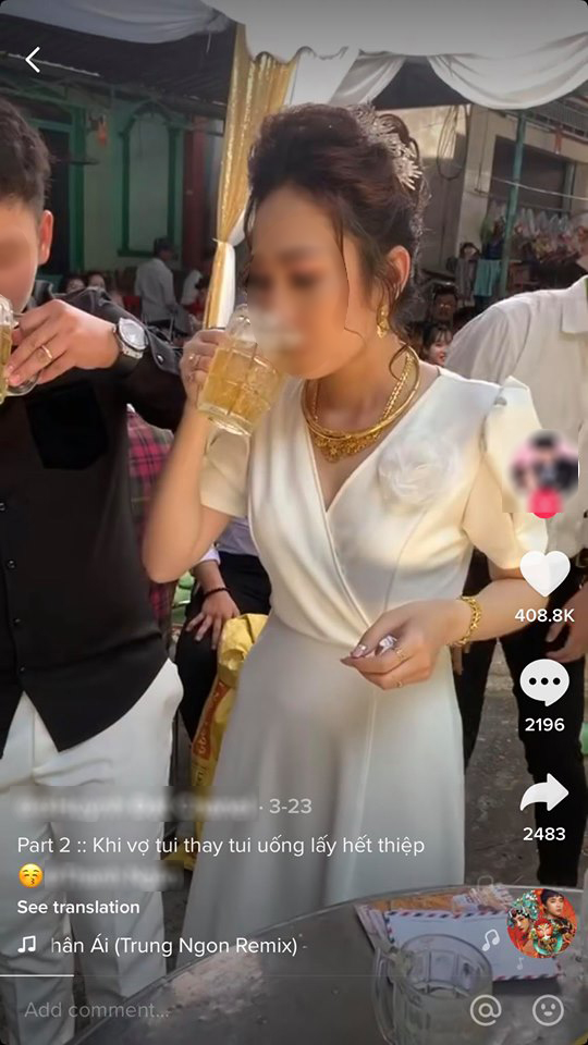 Hành động gây choáng của cô dâu nhận 400 ngàn lượt like, nguyên nhân từ trò thử thách gây tranh cãi nhưng chú rể mới là người đáng trách?-1