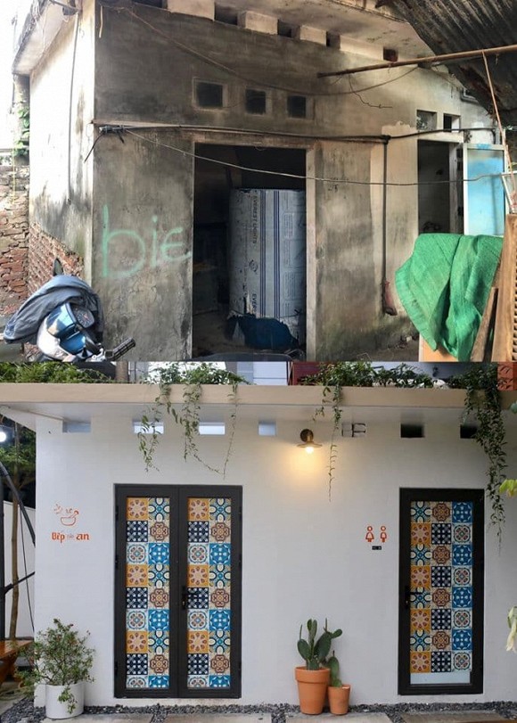 Được bố mẹ cho nhà bỏ hoang 10 năm, đôi vợ chồng trẻ tân trang thành quán cà phê nhỏ xinh-7