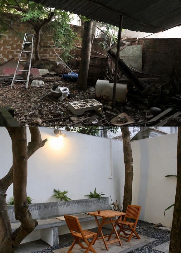 Được bố mẹ cho nhà bỏ hoang 10 năm, đôi vợ chồng trẻ tân trang thành quán cà phê nhỏ xinh-9