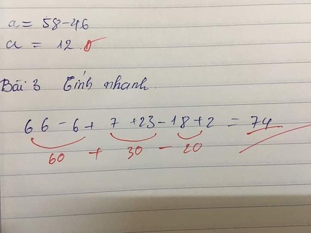 Cô giáo chấm nhầm bài Toán cộng trừ đơn giản, dân mạng chỉ ra lỗi sai chết người” mà rất nhiều người mắc-1