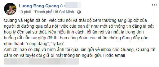 Lương Bằng Quang nhập viện vì bị vây đánh, được người đi đường giúp đỡ còn tỏ ra xem thường, tức giận?-4