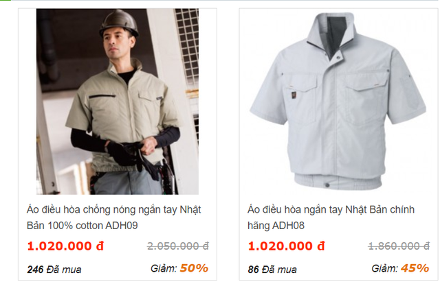 Nắng nóng 40 độ, khách vung tiền triệu sắm áo chống nắng gắn điều hòa-2